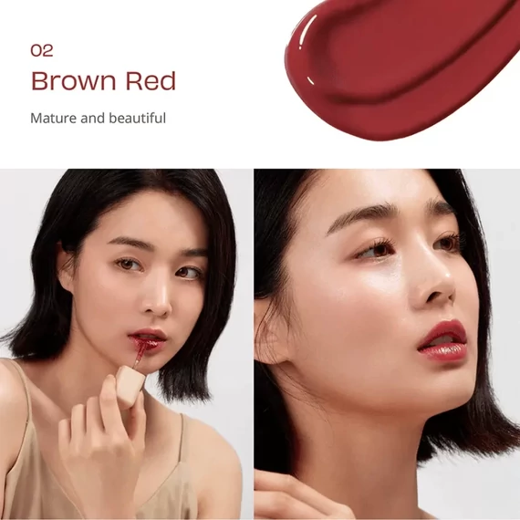 House of Hur Glow Ampoule Tint - 02 Brown Red - Hidratáló Ajak Tint 4.5g