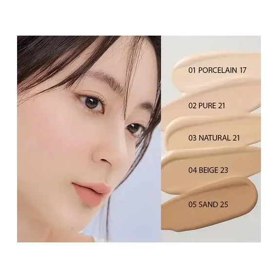 rom&nd Nu Zero Cushion - 04 Beige 23 - Fond De Ten Tip Perniță Pentru Față 15g