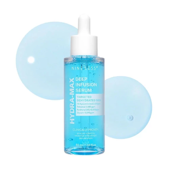 Nine Less Hydra-Max Deep Infusion Serum (sample) – Ceramid Deep Hydration Serum 2ml (sample)