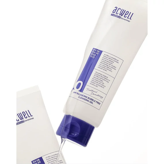Acwell Ph Balancing Bubble Free Cleansing Gel – Żel Oczyszczający Do Cery Wrażliwej 160ml