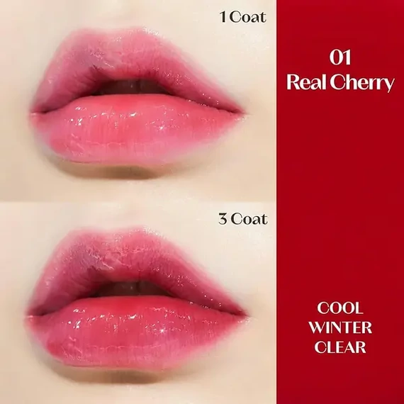 Etude Dear Darling Oil Tint - 01 Real Cherry – Barwiony Olejek Do Ust 4,2g