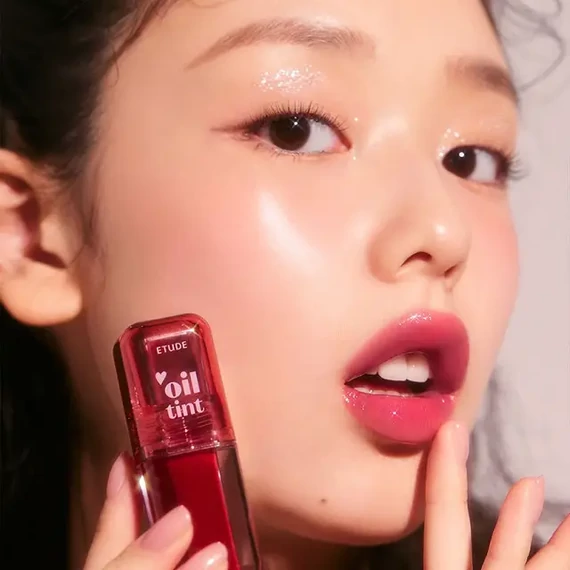 Etude Dear Darling Oil Tint - 01 Real Cherry – Barwiony Olejek Do Ust 4,2g