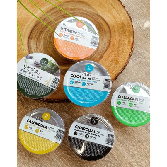 Lindsay Modeling Mask Cup Pack Charcoal – Čisticí Alginátová Maska Na Obličej 28g