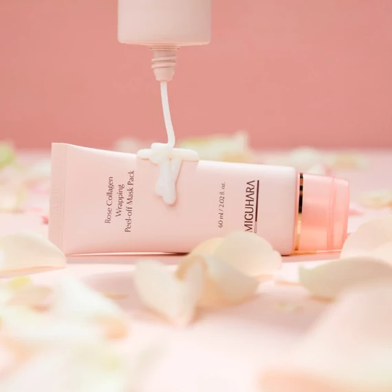 Miguhara Rose Collagen Wrapping Peel-off Mask Pack – Zpevňující Kolagenová Maska 60ml