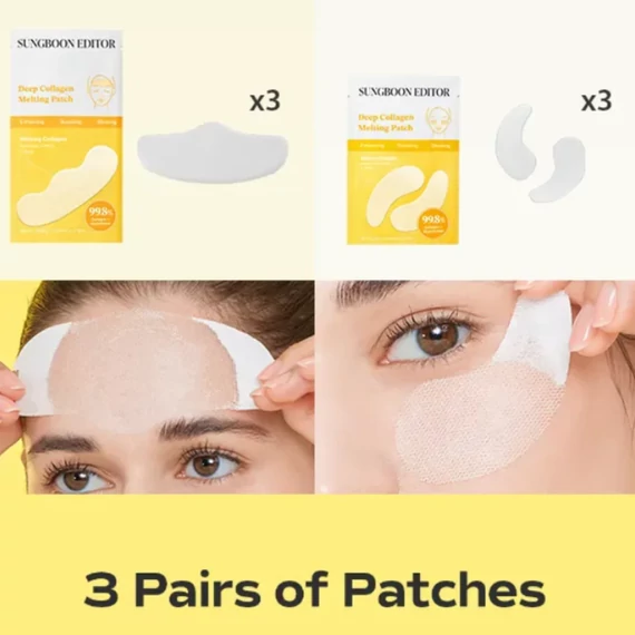 Sungboon Editor Deep Collagen Melting Patch – Rozpustné Kolagenové Náplasti Na Obličej 6ks/2.22g