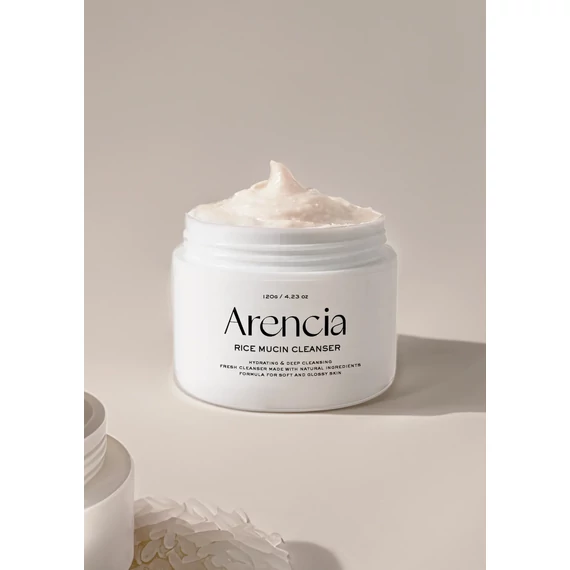 Arencia Rice Mucin Cleanser – Rozjaśniająca Nawilżająca Pasta Oczyszczająca Do Twarzy 120g