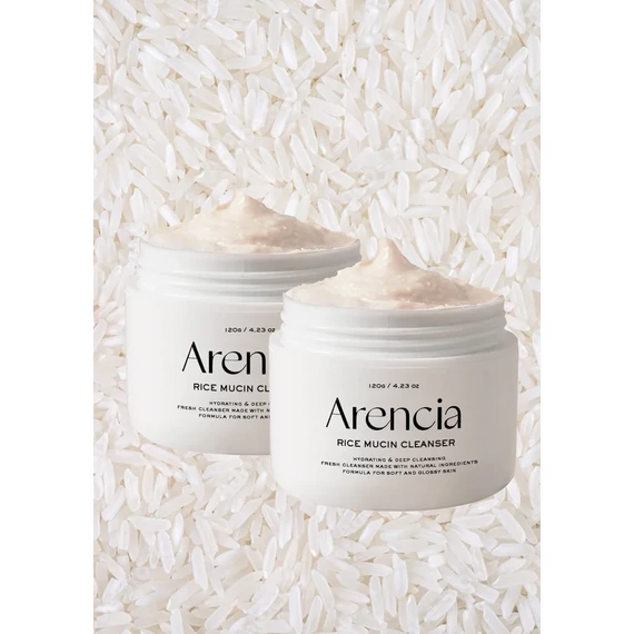 Arencia Rice Mucin Cleanser – Rozjaśniająca Nawilżająca Pasta Oczyszczająca Do Twarzy 120g