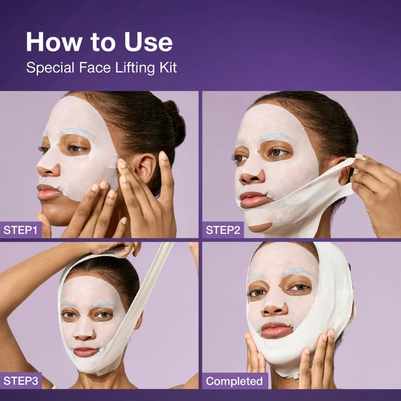 Numbuzin No.9 NAD Bio Lifting Full Cover Facial Mask – Sada Liftingových Masiek Na Tvár 4ks/192ml