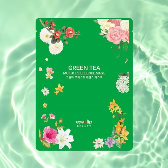 Eyenlip Green Tea Moisture Essence Mask – Hidratáló Arcmaszk Zöld Teával 1db/25ml