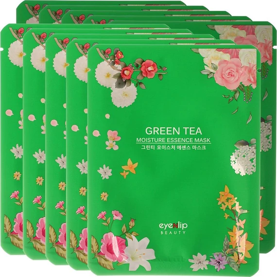 Eyenlip Green Tea Moisture Essence Mask – Hidratáló Arcmaszk Zöld Teával 1db/25ml