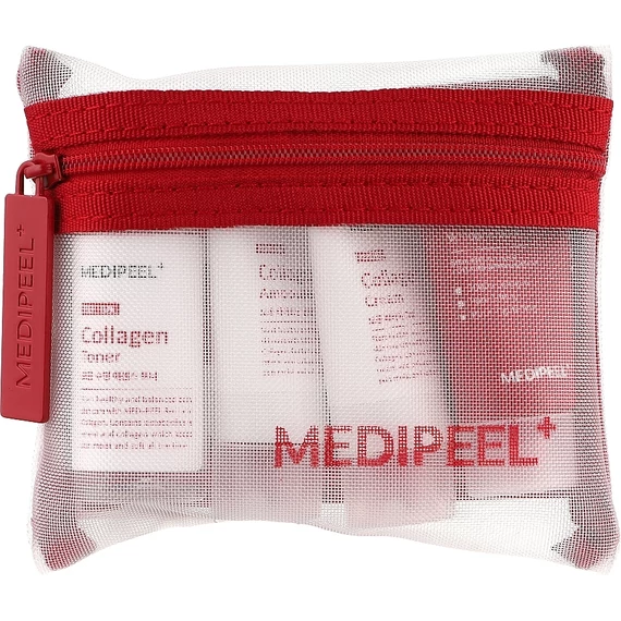 Medi-Peel Red Lacto Peptide Collagen Skin Care Trial Kit – Set Miniatural Pentru Față Cu Colagen Și Peptide