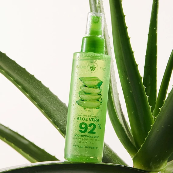 Nature Republic Soothing & Moisture Aloe Vera 92% Soothing Gel Mist – Upokojujúci Gélový Sprej S Aloe Vera 155ml
