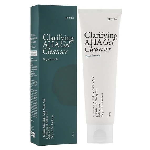 Petitfee Clarifying AHA Gel Cleanser – Gesichtsreinigungsgel Mit AHA-, BHA-, LHA-Säuren 100g
