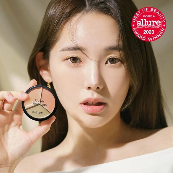 The Saem Cover Perfection Triple Pot Concealer – 01 Correct Beige – Korektor Do Konturowania 4.5g