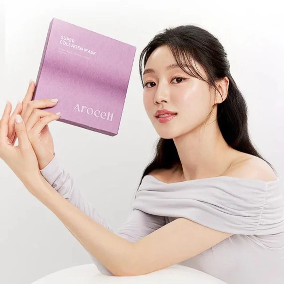 Arocell Super Collagen Mask – Straffende und Feuchtigkeitsspendende Gesichtsmaske 1Stk/43g