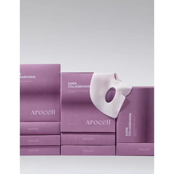 Arocell Super Collagen Mask – Straffende und Feuchtigkeitsspendende Gesichtsmaske 1Stk/43g