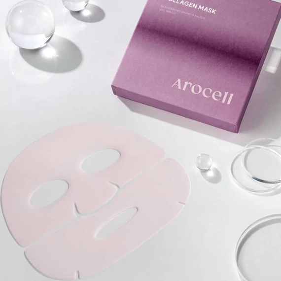 Arocell Super Collagen Mask – Straffende und Feuchtigkeitsspendende Gesichtsmaske 1Stk/43g