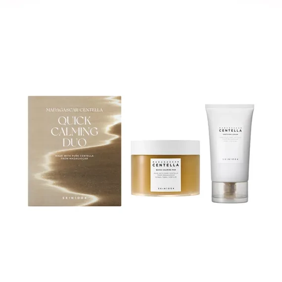 SKIN1004 Madagascar Centella Quick Calming Duo – Beruhigendes Duo Set Für Das Gesicht Mit 70 Stück Und Beruhigende Creme 75ml