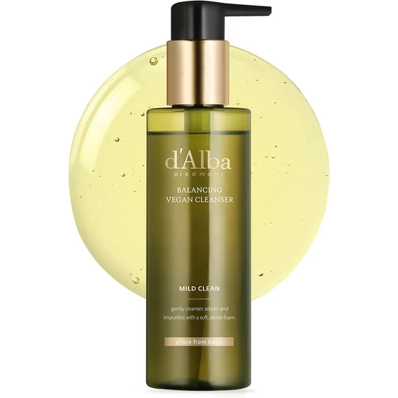 D'Alba Mild Skin Balancing Vegan Cleanser – Vlažilni in Pomirjujoči Gel za Čiščenje Obraza 200ml