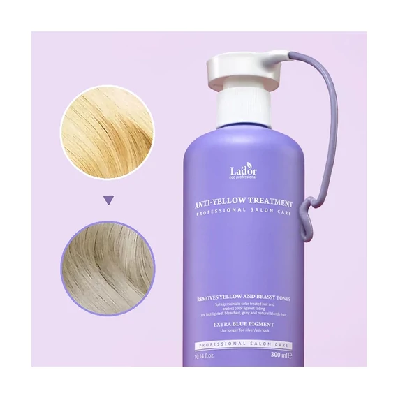 Lador Anti Yellow Treatment – Mască Pentru Eliminarea Tonurilor Galbene Din Păr 300ml
