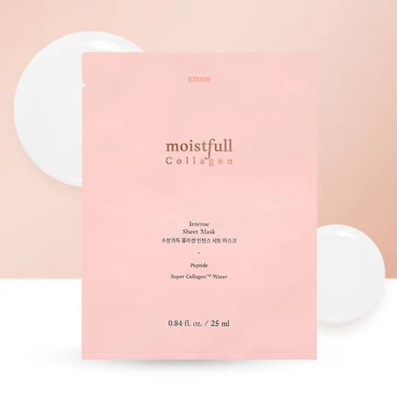 Etude Moistfull Collagen Intense Sheet Mask – Hidratáló Textilmaszk Kollagénnel 1db/25ml