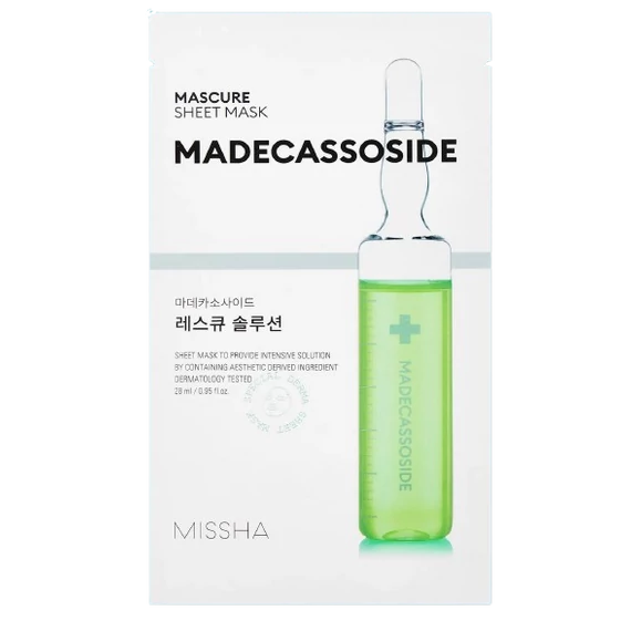 Missha Mascure Rescue Solution Sheet Mask Madecassoside