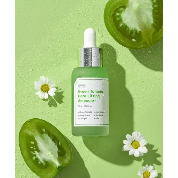 Sungboon Editor Green Tomato Pore Lifting Ampoule+ – Pórusösszehúzó Ampulla 30ml