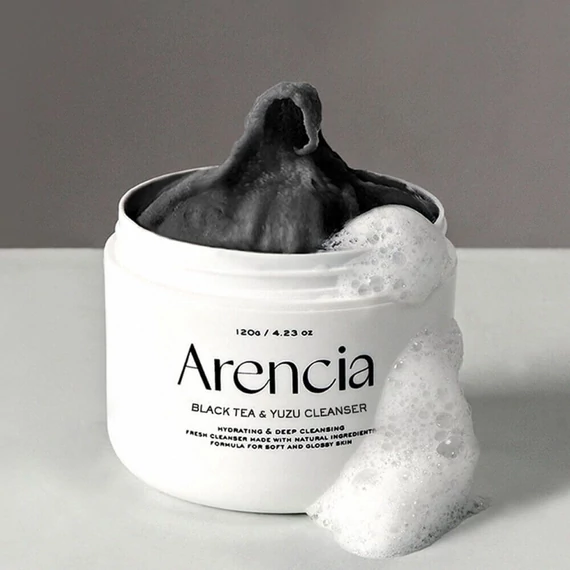 Arencia Black Tea & Yuzu Rice Mochi Cleanser – Tisztító Szerek Fekete Teával És Yuzuéval 120g