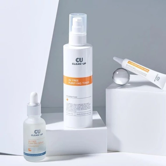 CUSKIN Clean-Up AV Free Purifying Toner – Reinigungstoner Für Problematische Haut 200ml