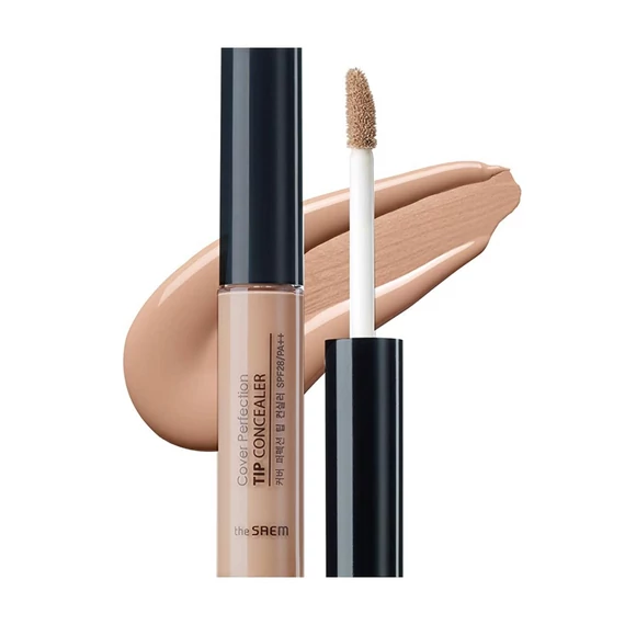 The Saem Cover Perfection Tip Concealer SPF28/PA++ - Contour Beige - Korektor Pod Oczy 6,5ml