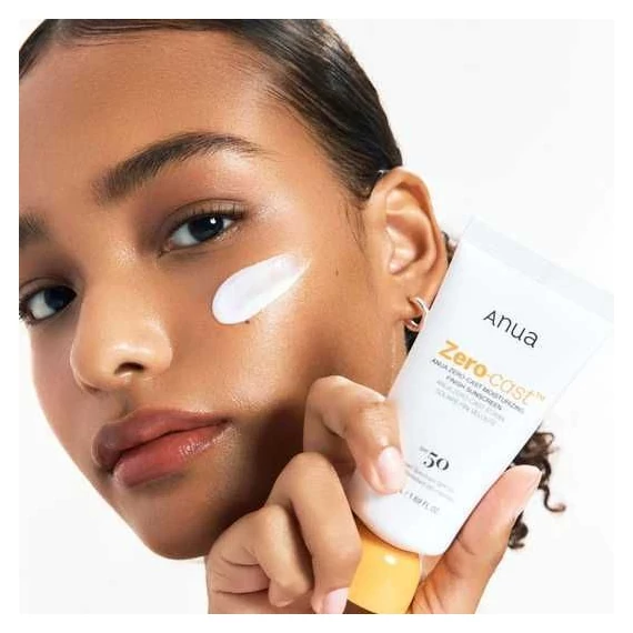 Anua Zero-Cast Moisturizing Finish Sunscreen SPF 50+ PA++++ – Hidratáló Fényvédő Krém 50ml