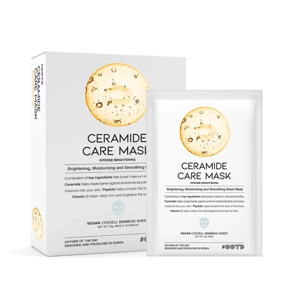 OOTD BEAUTY Ceramide Care Mask – Feuchtigkeitsspendende und Regenerierende Gesichtsmaske 1Stk/25g
