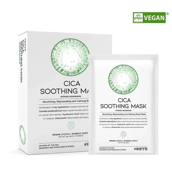 OOTD BEAUTY Cica Soothing Mask – Kojąca Maska do Twarzy 1szt/25g