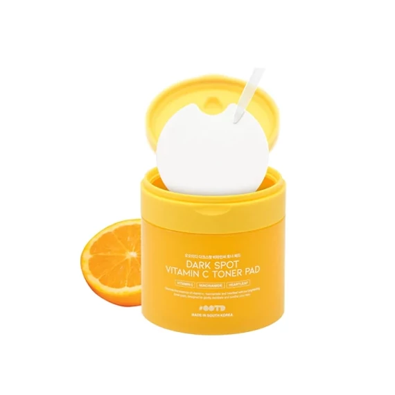 OOTD BEAUTY Dark Spot Vitamin C Toner Pad – Bőrvilágosító Peeling Párnák 70db/120ml
