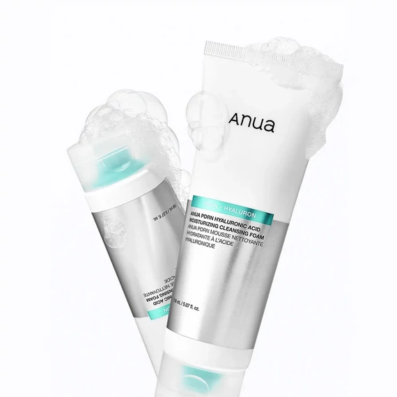 Anua PDRN Hyaluronic Acid Moisturizing Cleansing Foam – Nawilżająca Pianka do Mycia Twarzy 150ml