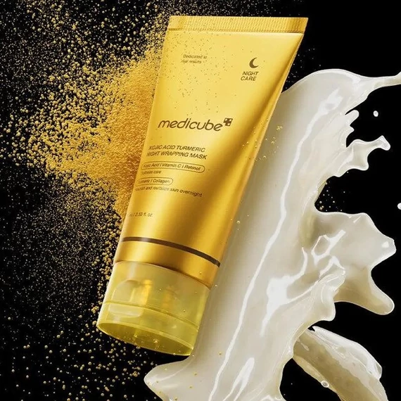 Medicube Kojic Acid Turmeric Night Wrapping Mask – Bőrvilágosító Éjszakai Maszk 75ml
