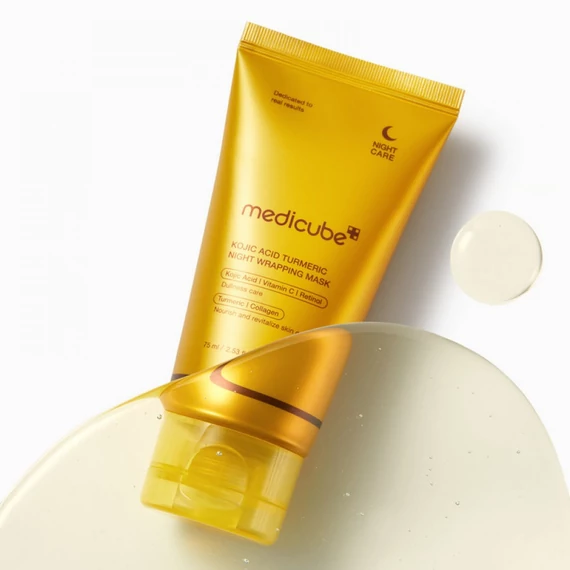 Medicube Kojic Acid Turmeric Night Wrapping Mask – Bőrvilágosító Éjszakai Maszk 75ml