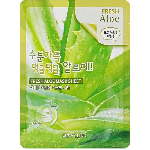 3W Clinic Fresh Aloe Mask Sheet 