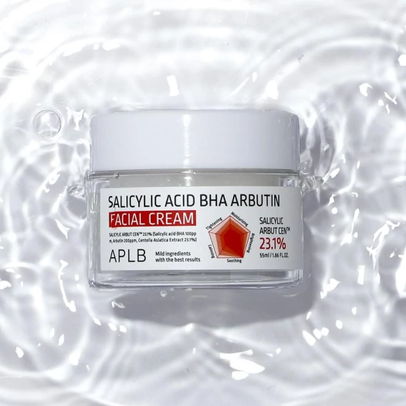 APLB Salicylic Acid BHA Arbutin Facial Cream – Vlažilna Krema za Obraz 55ml