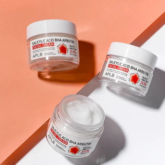 APLB Salicylic Acid BHA Arbutin Facial Cream – Vlažilna Krema za Obraz 55ml