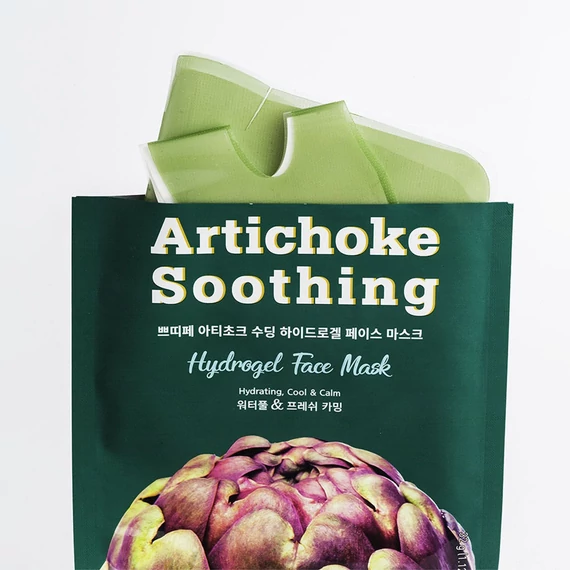 Petitfee Artichoke Soothing Hydrogel Face Mask – Pomirjujoča Hidrogelna Maska za Obraz 1kos/32g