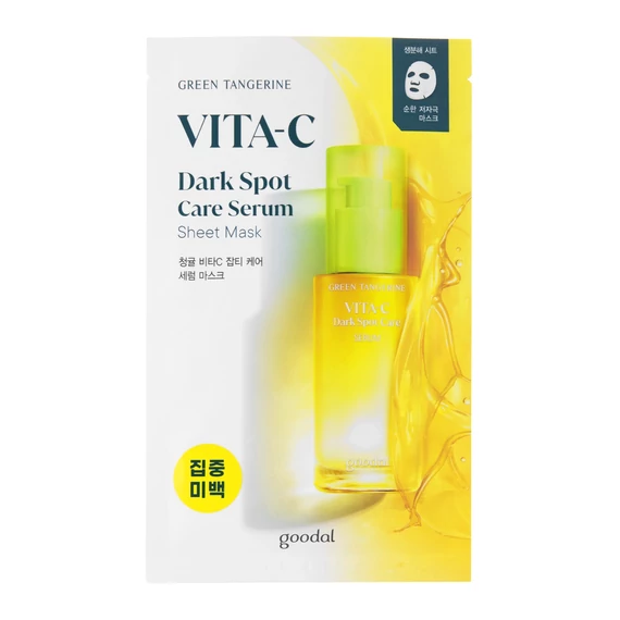 Goodal Green Tangerine Vita-C Dark Spot Serum Sheet Mask