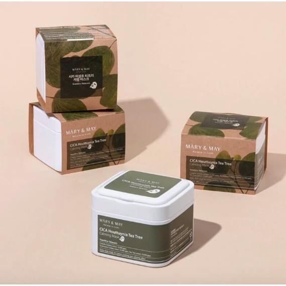  Mary&May Cica Houttuynia Tea Tree Calming Mask - Zklidňující pleťová maska Set 30 ks