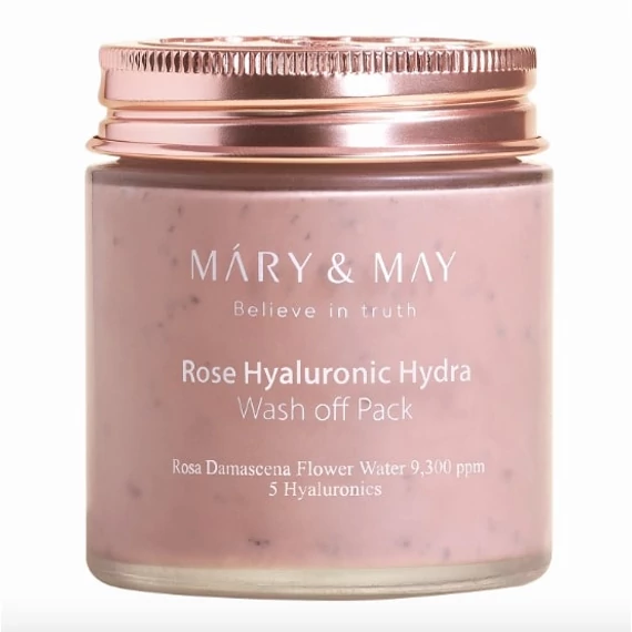 Mary&May Rose Hyaluronic Hydra Wash off Pack - Hidratáló Agyagmaszk 125g