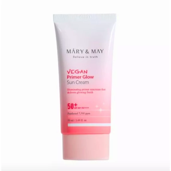  Mary&May Vegan Primer Glow Sun Cream SPF50+/PA++++ - Primer pentru protectie solara 50ml