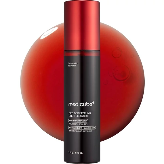 Medicube Red Acne Body Peeling Shot 2.0 – Savas Testi Hámlasztó 110ml