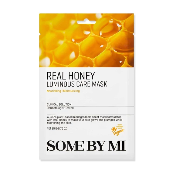 Some By Mi Real Honey Luminous Care Mask - Szövetmaszk Mézzel 1db/25ml