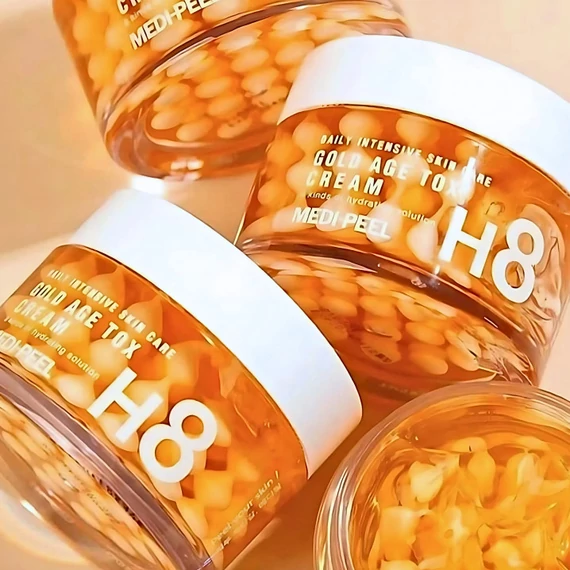 Medi-Peel Gold Age Tox H8 Cream – Öregedésgátló Kapszulakrém Arany Selyemhernyó Kivonattal 50g