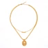 Slika 1/5 - immaculati tanglie golden necklace
